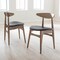 Baxton Studio Edna Black Faux Leather and "Oak" Finishing Wood Dining Chair, PK2 126-6942 - alternate 2